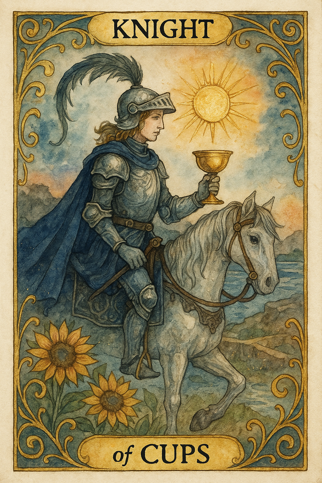 Knight of Cups Tarot Card